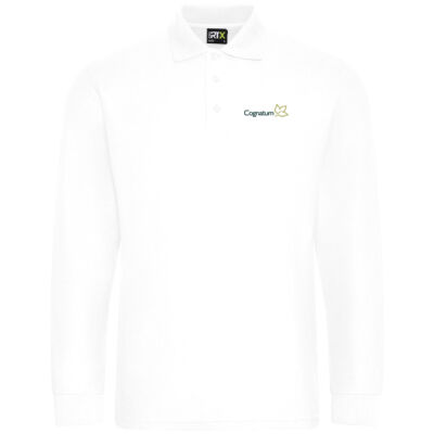 Long Sleeve Pique Polo Shirt - Bottle Green Thumbnail
