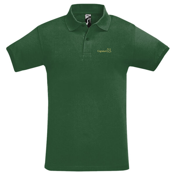 Gents Cotton Piqué Polo Shirt - Bottle Green Thumbnail